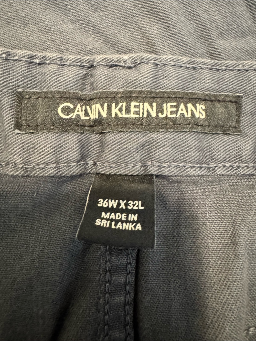 Calvin Klein Men’s Navy  Washed Jeans